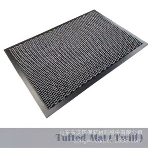 Tapis de porte en PVC à poils coupés, rectangulaire, épaisseur moyenne, rayé, imperméable, pour usage domestique - Product Image 5