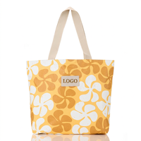 Tas Pantai Motif Ombak Tahan Air untuk Musim Panas, Tas Pantai Custom, Tas Selempang Besar untuk Liburan, Belanja, dan Menyimpan Popok untuk Wanita