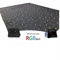 Rideau lumineux matriciel LED RGBWA 3 en 1 avec contrôle DMX pour mariage, DJ, discothèque, tissu ignifuge, taille personnalisable, IP33