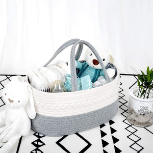 <span class=keywords><strong>Morbido</strong></span> cestello portaoggetti Corda Pannolino Caddy Scuola Materna di Stoccaggio Bin e Auto Organizzatore per Pannolini Per Bambini e Del Bambino bavaglini - Product Image 5
