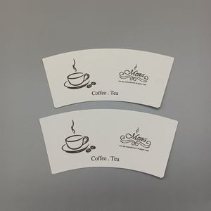 แก้วกาแฟพิมพ์โลโก้ แก้วกระดาษเคลือบ PE วัสดุเกรดอาหาร C1S C2S แก้วกระดาษกันความชื้น - Product Image 1