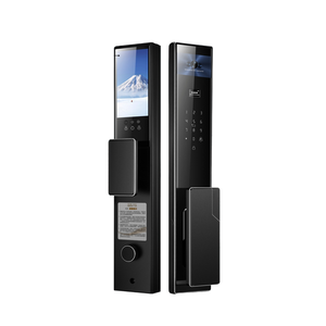 Serrure de porte intelligente de haute qualité avec reconnaissance d'empreintes digitales, de mot de passe et de veine palmaire, compatible Tuya, 15 langues - Product Image 1