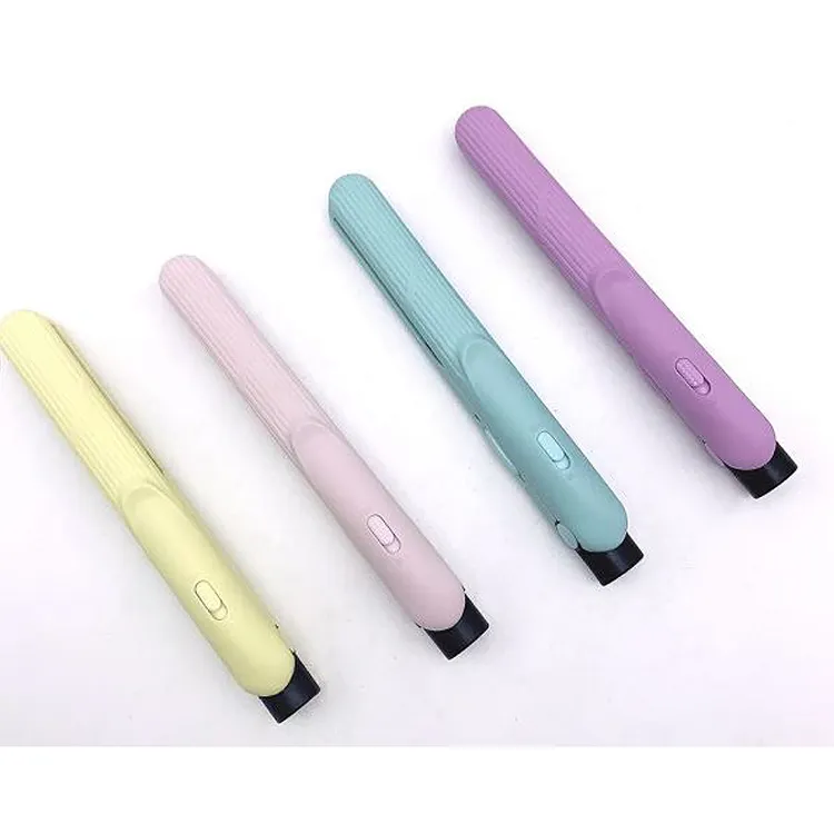 2023 New arrival custom colors portable USB rechargeable cordless wireless stylish mobile hair iron mini straightener