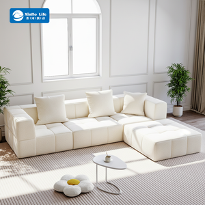 <span class=keywords><strong>Canapé</strong></span> d'angle <span class=keywords><strong>Chesterfield</strong></span> moderne en tissu capitonné, <span class=keywords><strong>convertible</strong></span>, extensible, pliable, modulaire, trois places, avec rembourrage en éponge amovible - Product Image 1