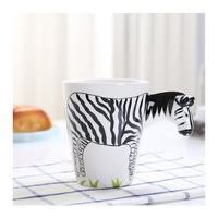 Tasse à café créative en céramique, style japonais, moyen-orient, vente en gros, avec poignée d'animaux, 2020 tasses en céramique