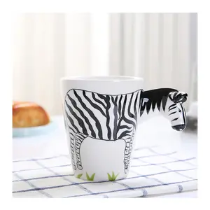 2020 Ceramic cups creativity Japanese Middle East style wholesale coffee mug with animal handle