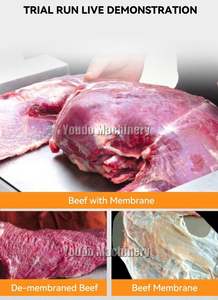 Fascia de ternera automática Youdo de alta calidad, máquina peladora de piel de carne fresca, componentes de Motor central, fácil de operar, 3 años - Product Image 4