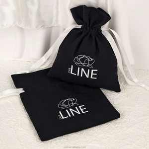 Pochette en coton anti-poussière à cordon de serrage, en suède recyclable, sérigraphiée avec logo personnalisé USM, de haute qualité, pour l'emballage - Product Image 3