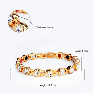 <span class=keywords><strong>Amazon</strong></span> vente en gros de bracelet magnétique à énergie scalaire en acier inoxydable au germanium biologique sain pour hommes et femmes - Product Image 4