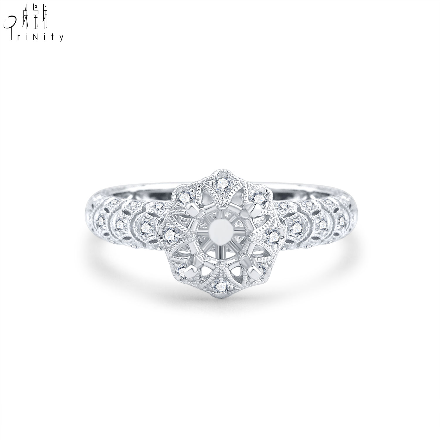 Or blanc 18K