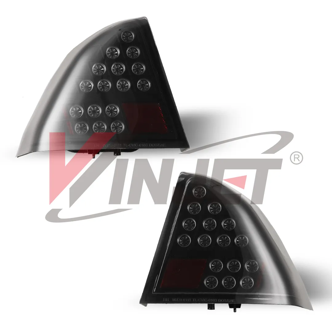 Winjet מפעל רכב זנב מנורת מלא Led טאיליט ישים עבור הונדה סיוויק 4 דלת 2001-2003