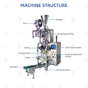 Máquinas <span class=keywords><strong>de</strong></span> Envasado <span class=keywords><strong>de</strong></span> Azúcar Granulada <span class=keywords><strong>de</strong></span> Fácil Mantenimiento, con Cinta Transportadora Pequeña, para Producción <span class=keywords><strong>de</strong></span> 80-100 Bolsas/Min - Product Image 3