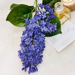 Flores Artificiales de Lila de Plástico Suave al Tacto, Textura Realista, Decoración para Hoteles, Bodas, Hogar, Adornos para Fotografía en Exteriores - Product Image 1