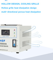 Stabilizer Tegangan Otomatis AC SVC AVR 220V, Motor Servo Portabel Berkualitas Pabrik 3kVA Fase Tunggal