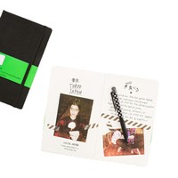 Carnet de notes A5 en similicuir avec logo personnalisé, reliure cousue, couverture rigide imprimée, pour étudiants, journal personnel, cadeau