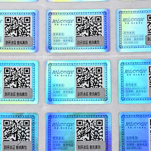 Dán biểu tượng tùy chỉnh 3D An Ninh Nhãn dán hình ba chiều với số serial và-Scratch cho đóng gói nhãn - Product Image 3