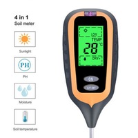 Nouveau Testeur de Sol Haute Précision 4-en-1 : Testeur de Lumière, pH du Sol, Humidité et Température du Sol (Usage Domestique)