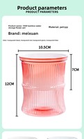 Pot de fleurs auto-arrosant en plastique côtelé coloré pour la décoration intérieure et extérieure, vente en gros