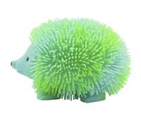 Nouveau Populaire Clignotant Mignon Squeeze Petit Hérisson Enfants Jouet Balle Anti-Stress Gonflable Splat Light up Puffer Ball Dorky Poupée Jouets