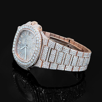Relojes de Lujo para Hombre con Diamantes VVS Iced Out de Alta Calidad al por Mayor, Estilo Hip Hop, con Moissanita VVS1