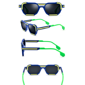 <span class=keywords><strong>Lunettes</strong></span> de soleil polarisées de forme unique pour hommes et femmes, monture en acétate mat, <span class=keywords><strong>lunettes</strong></span> de soleil polarisées carrées, <span class=keywords><strong>lunettes</strong></span> de soleil multicolores - Product Image 1