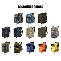 Sac à dos d'extérieur 45L 900D, sac à dos tactique imperméable, sac à dos de sport, randonnée, pêche, chasse, camping, sacs de randonnée