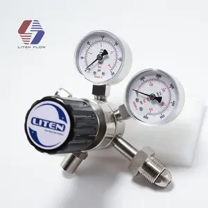 Single Stage Stainless Steel Ultra High Purity Electronic Service Cylinder Regulator with 60 psi Maximum Outlet Pressure