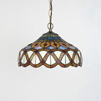 Lampe suspendue Tiffany de 12 pouces pour salon, chambre à coucher, hôtel, plumes vintage, verre teinté, style victorien, lustres