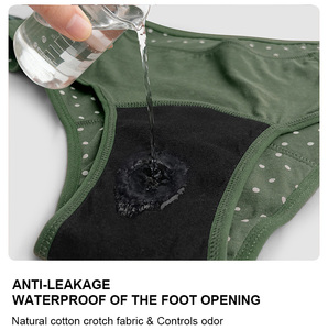 OEM ODM Op Maat Gemaakte 4-laags Lekvrije Menstruatieondergoed Zonder PFAS Absorberend Ademend Katoenen Menstruatiebroekjes voor Tienermeisjes - Product Image 4