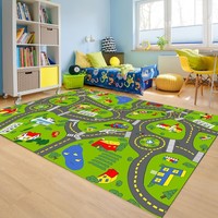 Tapis de chambre doux pour enfants, tapis en peluche pour chambre d'enfant, tapis imprimé coloré pour enfants, tapis pour décoration de maison de luxe