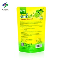 Nouvelle pochette en plastique d'impression de conception pochette debout 500g 1L 2L 3L 5L sac d'emballage de détergent de savon liquide à vaisselle