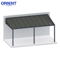 Erschwingliche Metall-Terrassenüberdachung Kombiniert mit Robuster Aluminium-Terrassenüberdachung Bietet eine Erschwingliche Überdachte Terrasse, die sich für die Meisten Budgets Eignet