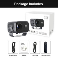 Mini projecteur LED portable de poche Android 11 à courte focale 720p avec haut-parleurs intégrés 200 lumens pour le bureau et la maison