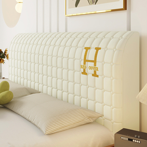 Moderna Fodera per Testiera Morbida in Poliestere 100% Intrecciato, Ecologica, Lavabile, per Uso Domestico, <span class=keywords><strong>con</strong></span> Design Elastico Tutto Incluso - Product Image 1