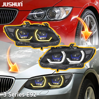 Projecteur LED JUSHUN pour BMW E92 2007-2010, mise à niveau LED, signal dynamique jaune et blanc, DRL convertible