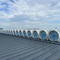 Ventilateur d'extraction mural à économie d'énergie, extracteur d'air, 30000CBM, diamètre 1m, 380V, ventilateur axial industriel OEM AC