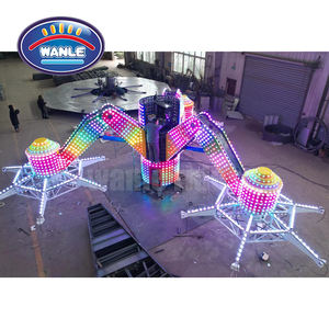 Giostra Interattiva a Forma di Aereo con Controllo Autonomo, Supporta Movimenti Verticali e Piattaforma Rotante per Bambini e Adulti - Product Image 6