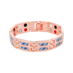 Magnetic <b>Bracelet</b> Zinc Alloy Black Geometric Design Men's Fashion Jewelry - Product Image 4