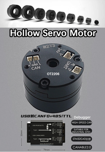Faradyi Dc Motor sin escobillas Pequeño Micro cabeza redonda Ptz Pan Tilt Smart Thin Mini Micro Gimbal Motor Hollow <span class=keywords><strong>Torque</strong></span> Servo Motor - Product Image 6