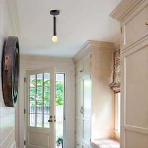 Lámpara de Techo LED Lineal para Oficina, Económica, en Blanco y Negro - Product Image 3