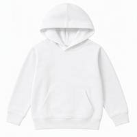 Sweat à capuche vierge pour enfants, 81,5 % coton molletonné, pull uni pour jeunes, prêt pour impression et broderie, faible MOQ, unisexe, personnalisable, OEM, marque privée