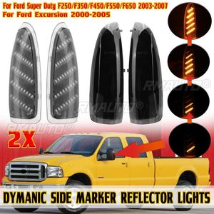 2pcs Side Mirror <b>Marker</b> Lamps Excursion LED Amber Turn Signal Light for Ford F250 F350 2003-2007 for Ford Excursion 2000-2005 - Product Image 1