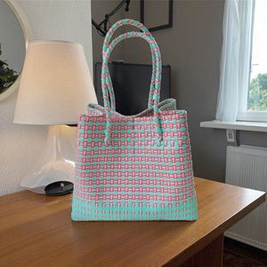 La más vendida Sembagi Indonesia artesanía ecológica hecha a mano de las mujeres de calidad superior bolso colorido tejido ropa - Product Image 2