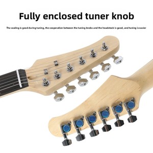 Sınır Ötesi 39 inç Sol El Elektrik Gitarı Gül Ağacı Klavye Paulownia Ahşap Tek Tremolo Kolu ST Serisi Set Profesyonel - Product Image 3