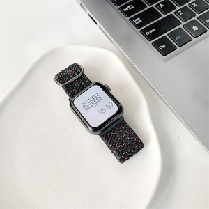 <span class=keywords><strong>Bracelet</strong></span> en nylon tressé Starlight pour <span class=keywords><strong>Apple</strong></span> <span class=keywords><strong>Watch</strong></span> Series 10 98765ultra/Se <span class=keywords><strong>Bracelet</strong></span> en <span class=keywords><strong>tissu</strong></span> de remplacement pour Iwatch 8 Bracelets de montre en nylon - Product Image 5