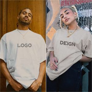 Mode haute qualité plaine t-shirts impression en gros Streetwear surdimensionné unisexe luxe pour hommes blanc 100 coton personnalisé t-shirt - Product Image 2