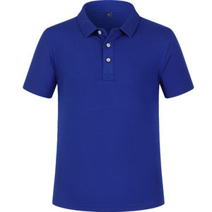 Vente en gros de polo 100% coton 200gsm pour hommes avec logo imprimé brodé, golf uni et respirant pour polo tricoté au toucher glacé - Product Image 5