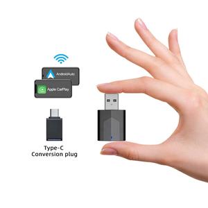 Herramientas privadas Adaptador inalámbrico Carplay USB Adaptador inalámbrico Carplay 2 en 1 Conexión fácil - Product Image 1