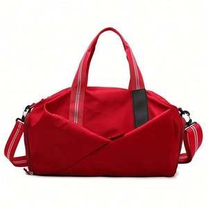 Sac de sport unisexe grande capacité pour la gym, l'entraînement et le yoga, avec séparation sec/humide, compartiment à chaussures, bagage à main pour les voyages de courte distance, en polyester - Product Image 1