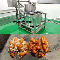 Machine de caramélisation de noix d'amandes d'arachide commerciale à haute efficacité Machines de traitement de noix de noix